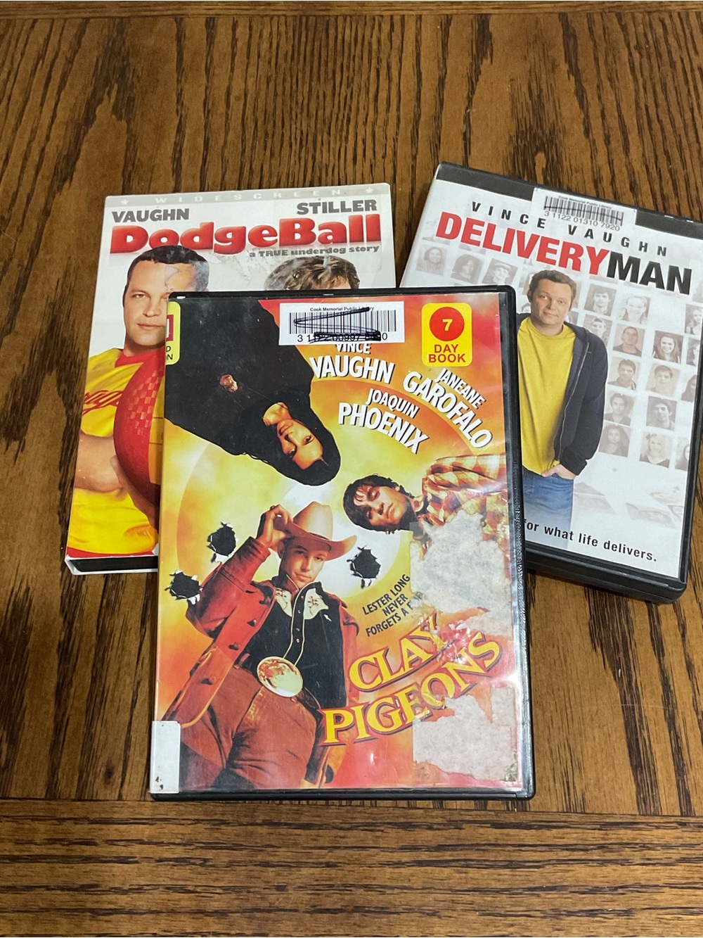 Vince Vaughn DVDs 📀 Dodge Ball, Clay Pigeons & Delivery Man